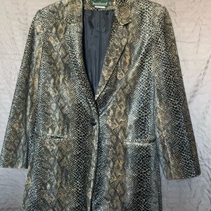 Snakeskin blazer